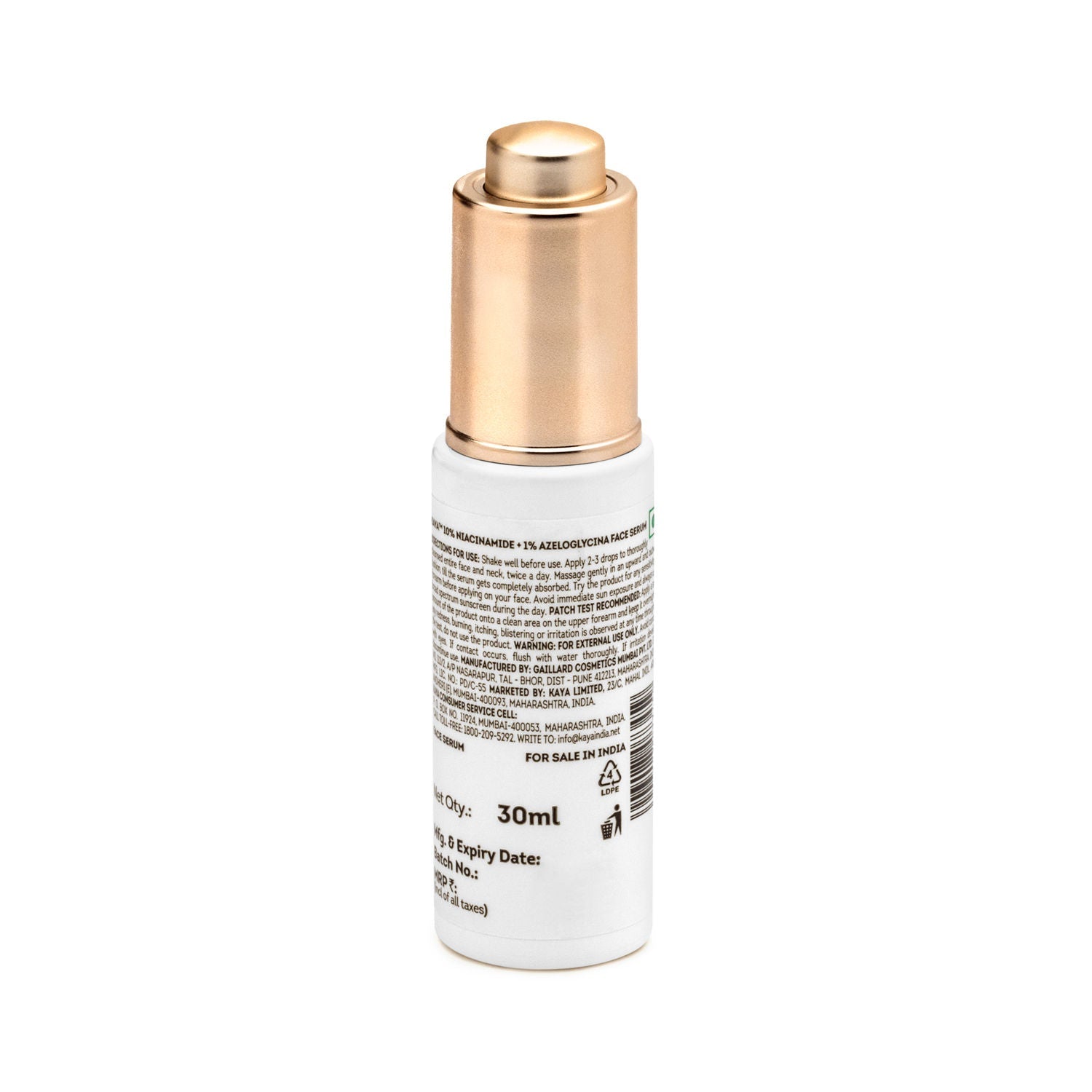 Kaya 10% Niacinamide + 1% Azeloglycina Face Serum, Dark Spot Corrector, Fights Acne, All Skin Type