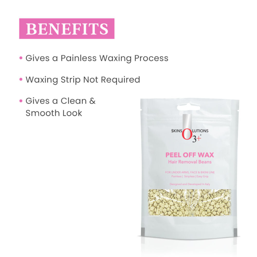 O3+ Peel Off Brazilian Wax For Easy Hair Removal Beans