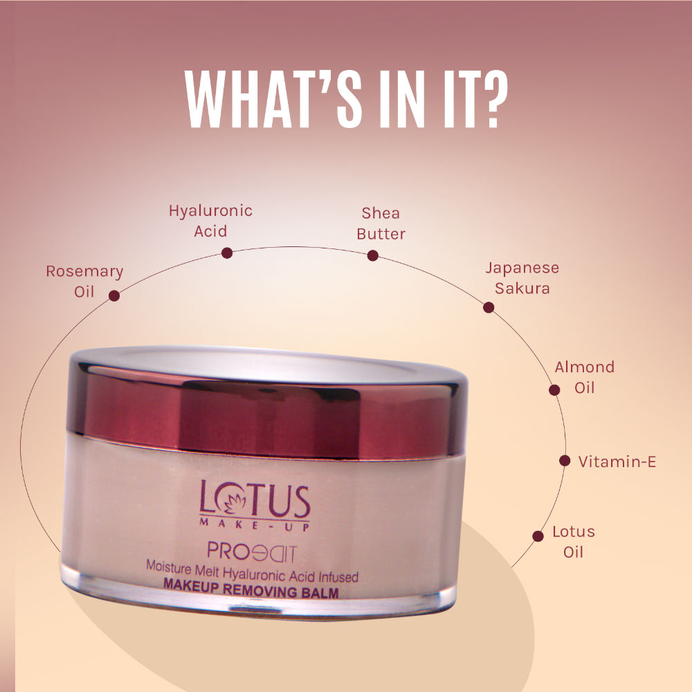 Lotus Make Up Proedit Hyaluronic Acid Enriched Makeup Removing Balm