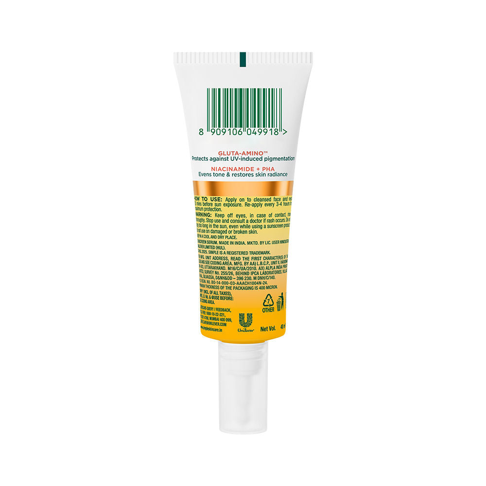 Simple Mattifying UV Fluid SPF 50 PA++++ with Niacinamide Sunscreen For Oily & Sensitive Skin