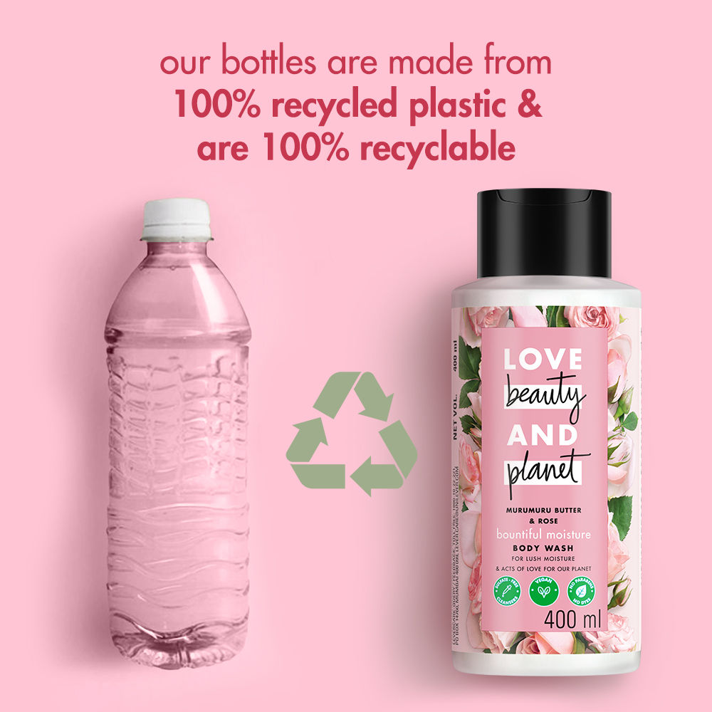 Love Beauty & Planet Murumuru Butter And Rose Moisturising Creme Body Wash