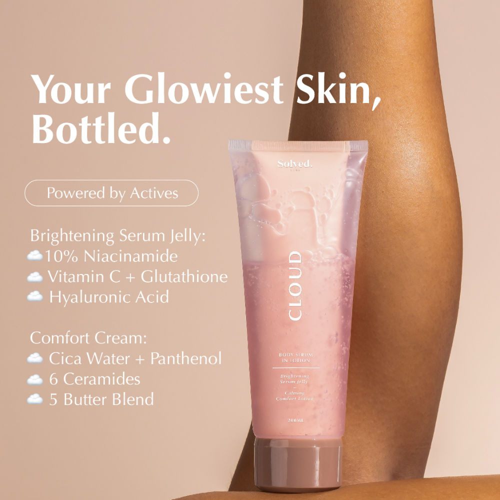 Solved Labs Cloud 10% Niacinamide + Vitamin C Body Serum in Lotion