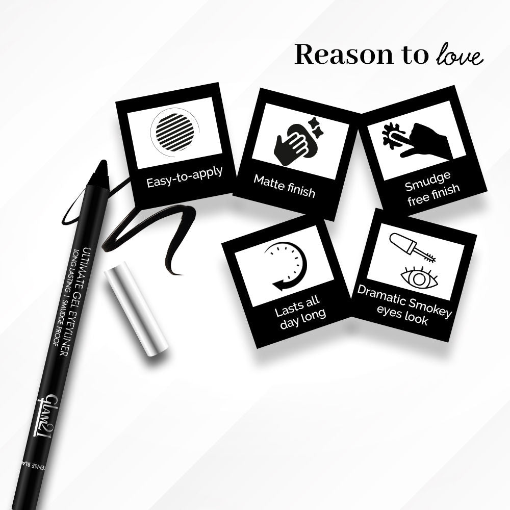 GLAM21 Ultimate Gel Eyeliner Kajal Pencil