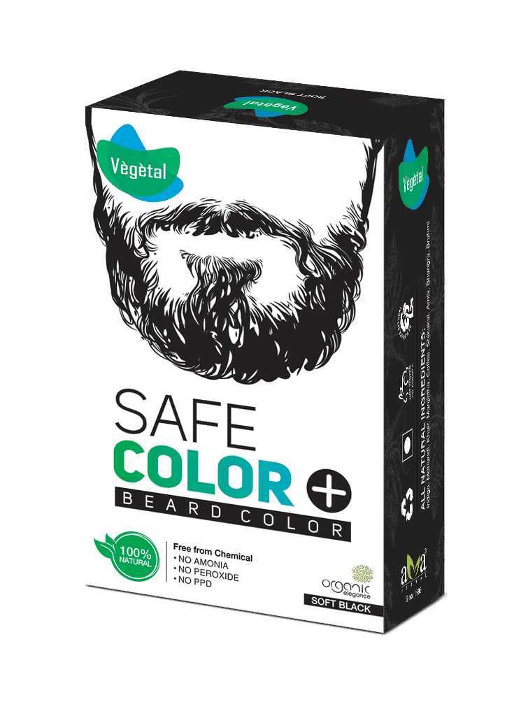 Vegetal Safe Color For Beard - Soft Black