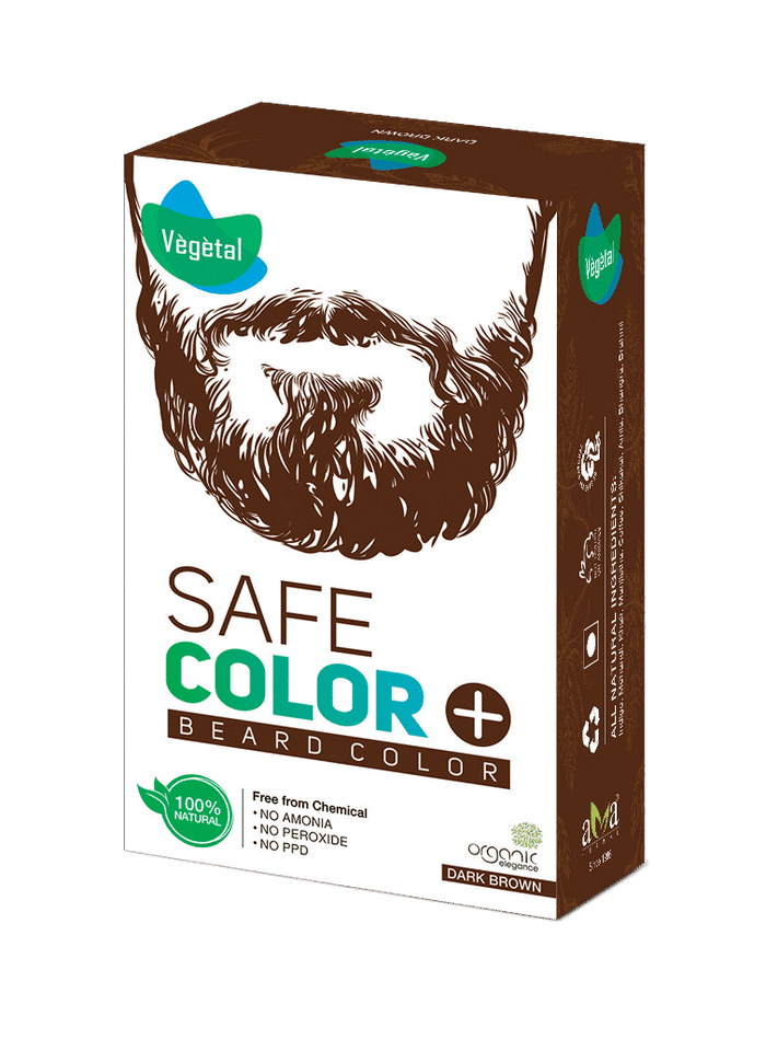 Vegetal Safe Color For Beard - Dark Brown