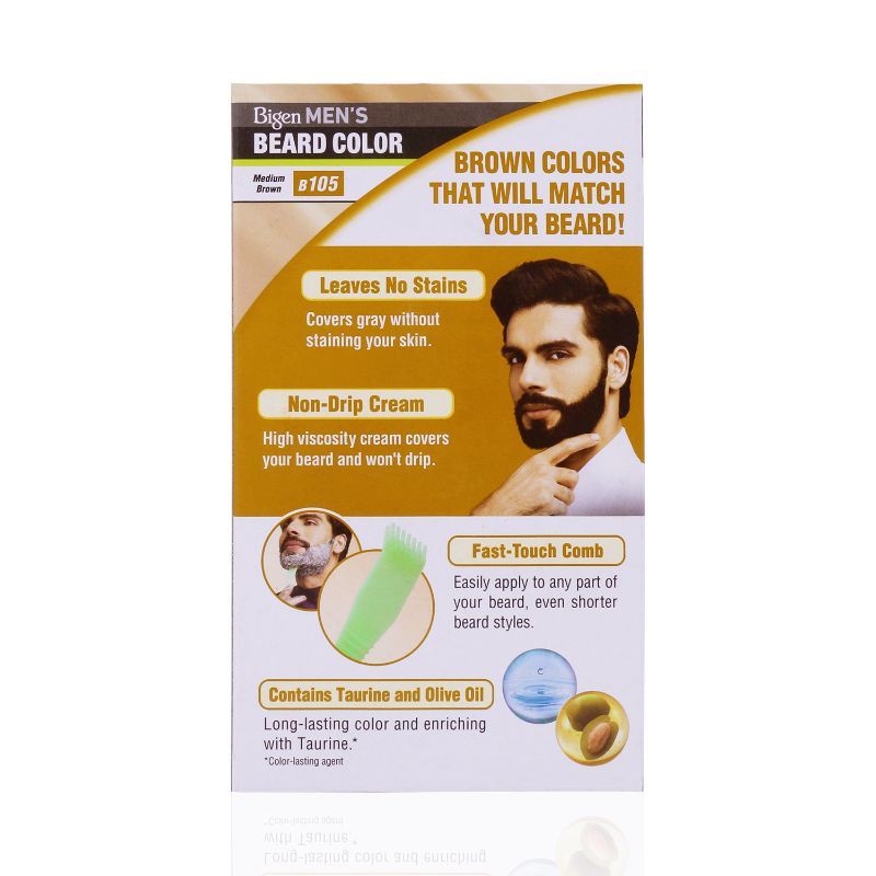 Bigen Men's Beard Color - Medium Brown B105