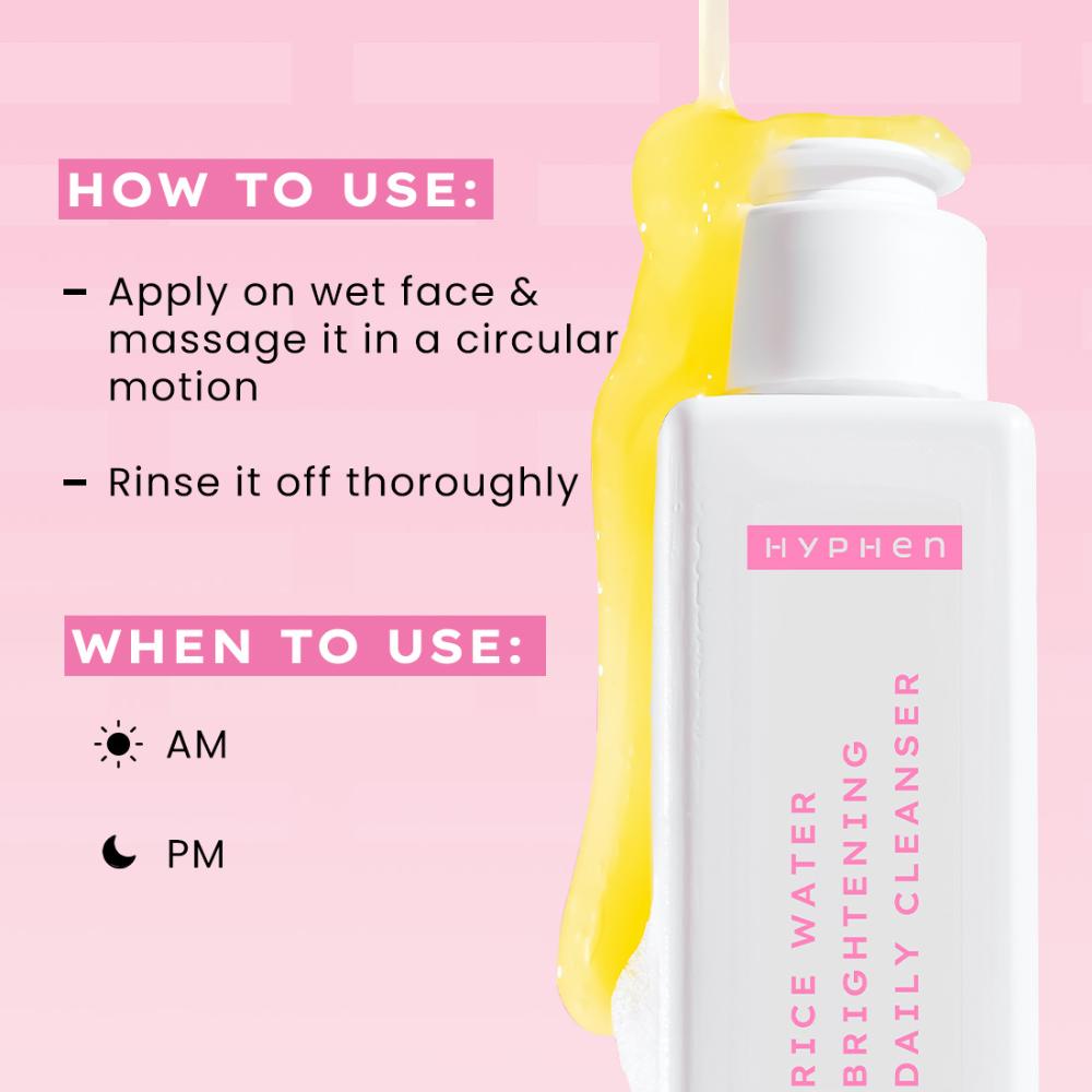 Hyphen Rice Water Brightening Daily Cleanser