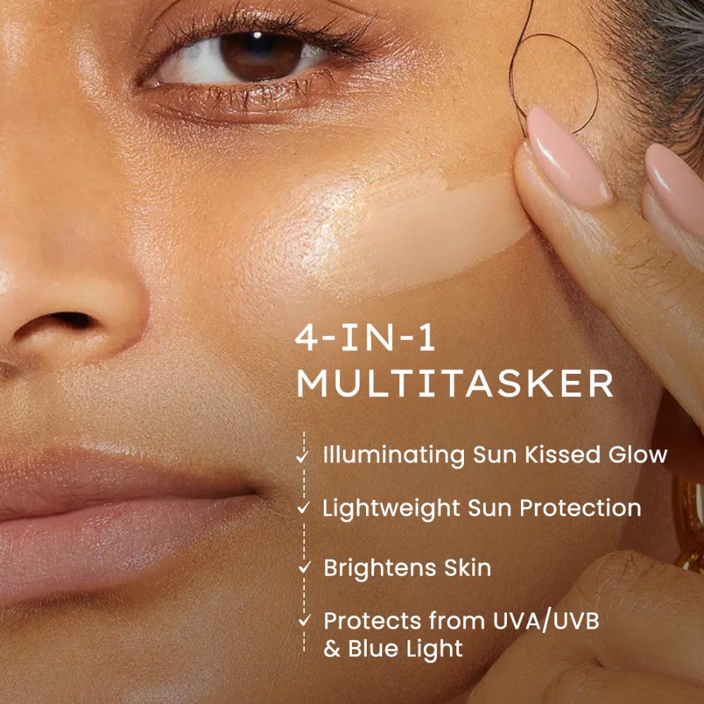 Hyphen Golden Hour Glow Sunscreen SPF 50 PA++++ for Dewy & Bright Skin High UVA/B Protection