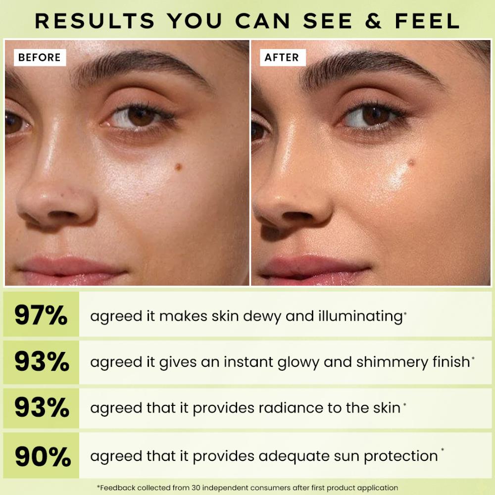 Hyphen Golden Hour Glow Sunscreen SPF 50 PA++++ for Dewy & Bright Skin High UVA/B Protection