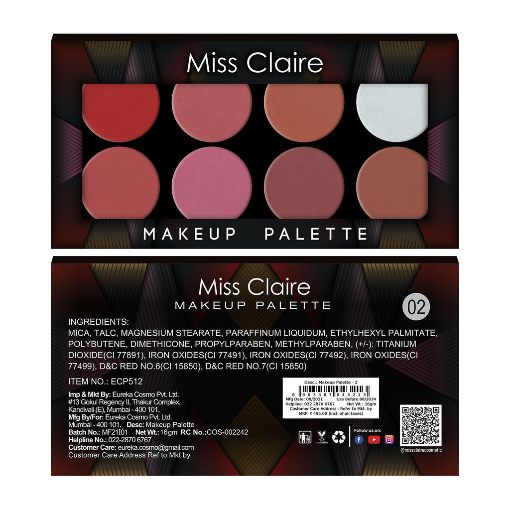 Miss Claire Makeup Palette - 2