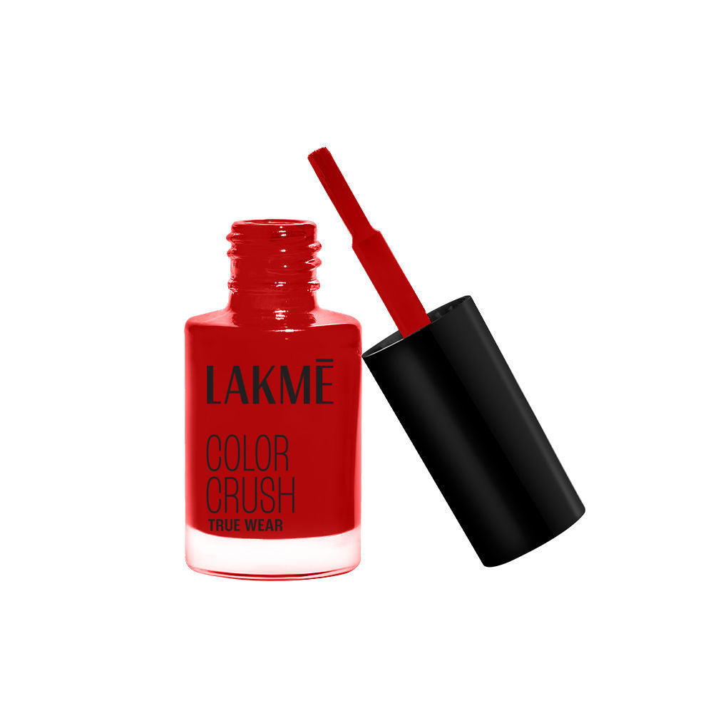 Lakme True Wear Color Crush Nail Polish, Long Lasting & Vibrant Nail Paint
