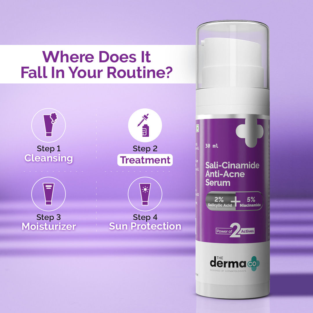 The Derma Co Sali-Cinamide Anti-Acne Face Serum With 2% Salicylic Acid & 5% Niacinamide