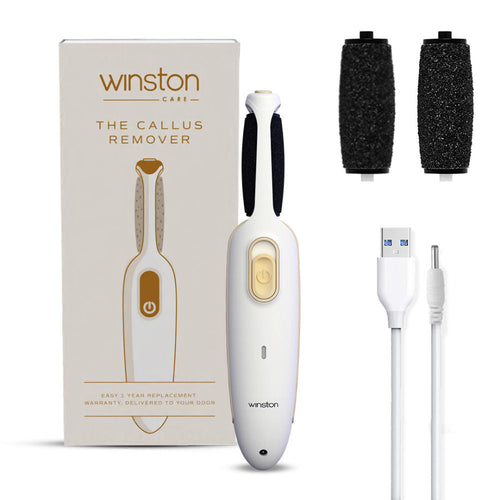Winston Rechargeable Callus Remover Foot Scrubber for Dead Skin, Pedicure Machine for Smooth Feet
