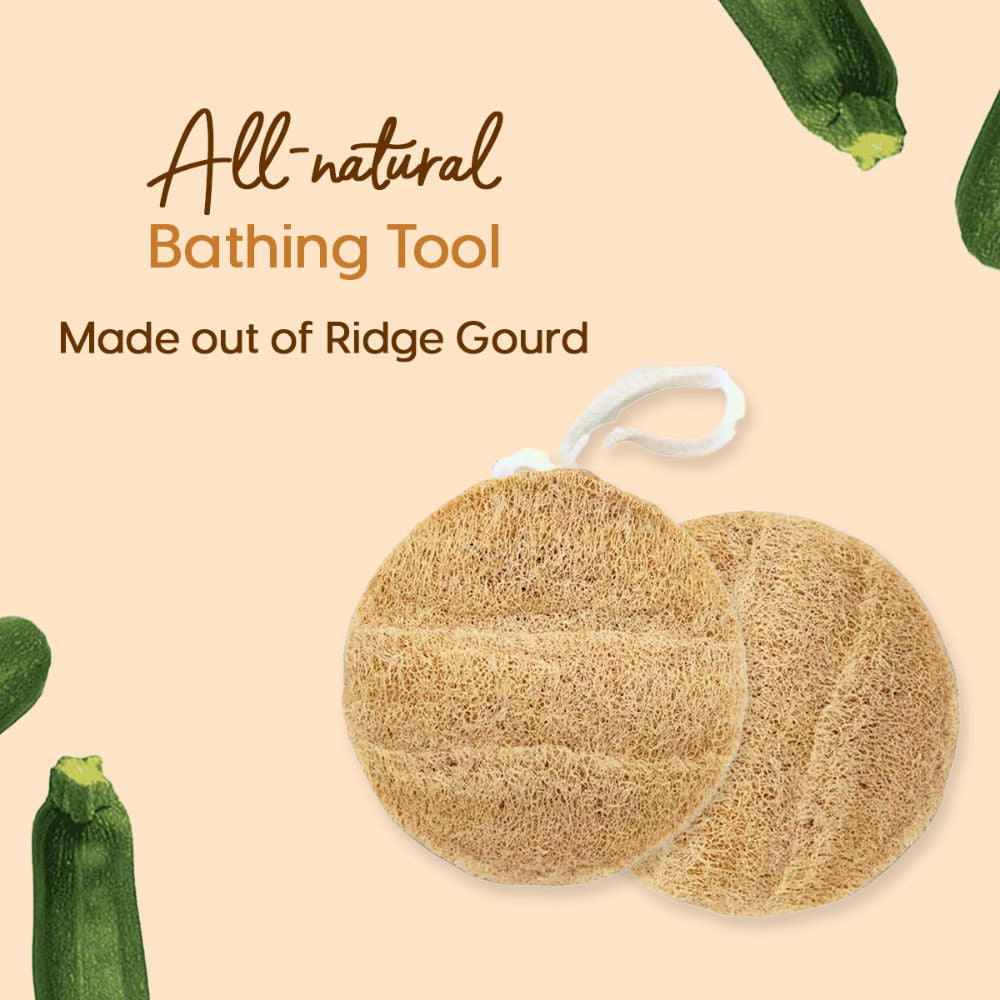Matra 100% Natural Bath Loofah Body Scrubber Sponge Pad for Exfoliating & Dead Skin Removal