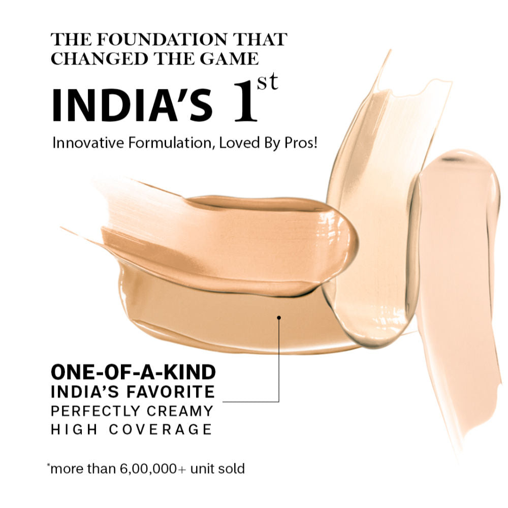 Flicka The Base Story Foundation High Coverage Satin Matte Finish Lightweight Waterproof