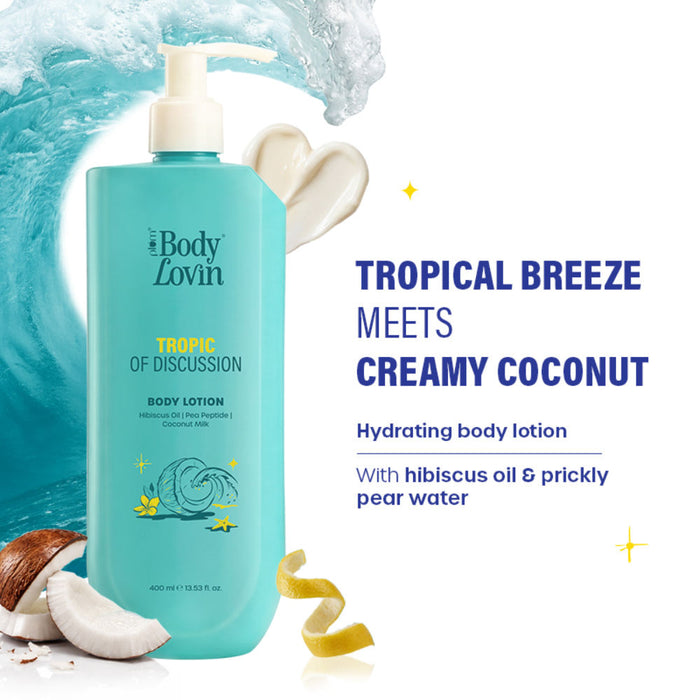 Plum BodyLovin’ Tropic Of Discussion Body Lotion, Firming & Tightening, Fresh Tropical Fragrance