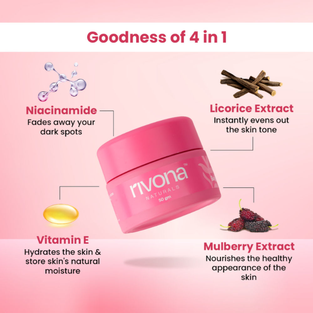 Rivona Naturals Deep Bright Pink Face Cream Everyday Glow