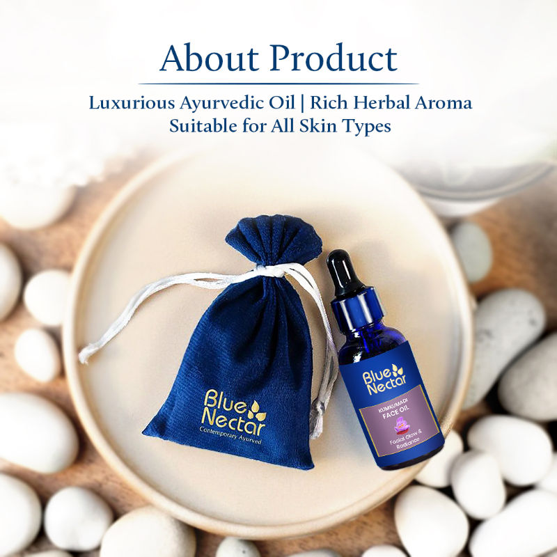 Blue Nectar Kumkumadi Tailam Face Serum for Pigmentation & Skin Brightening