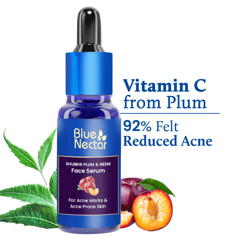 Blue Nectar Plum Face Serum for Acne Prone Skin & Acne
