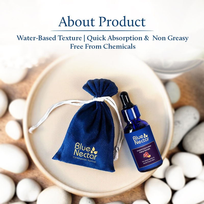 Blue Nectar Plum Face Serum for Acne Prone Skin & Acne