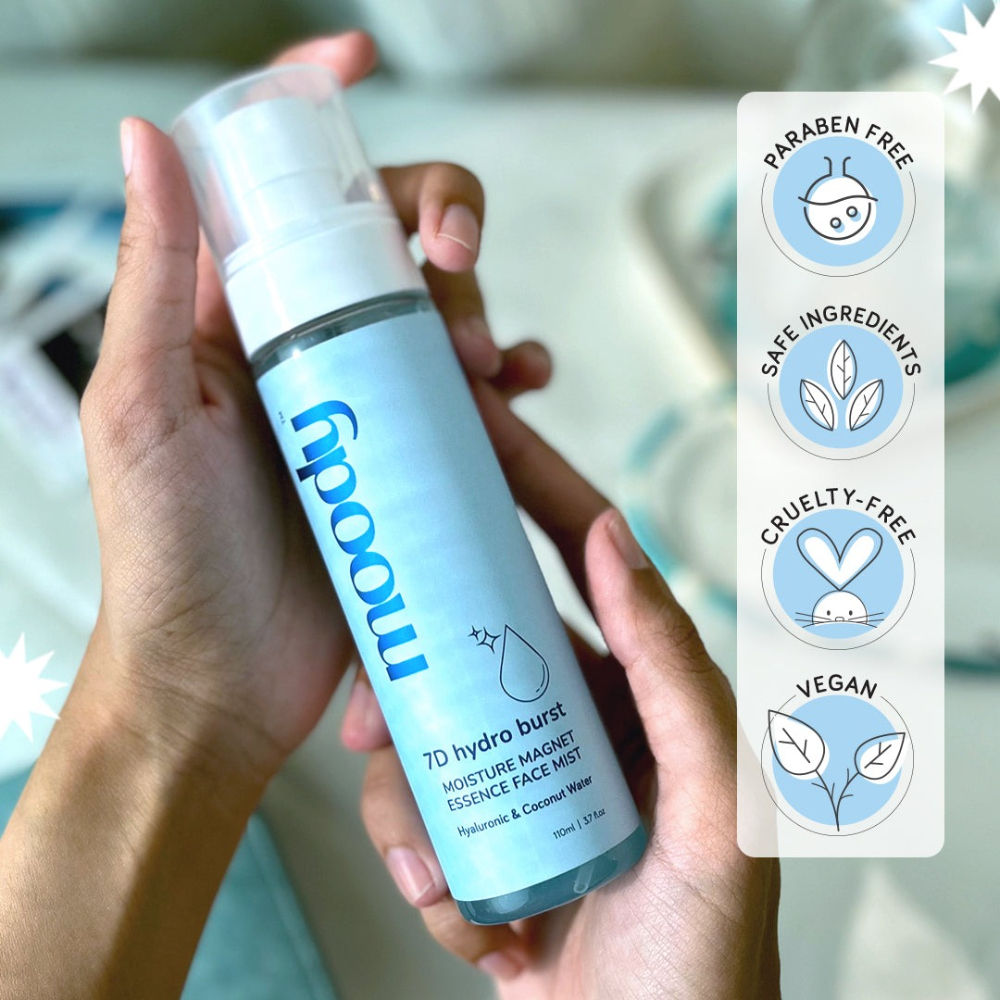 Moody Hydroburst Hyaluronic Face Mist Toner For Long Lasting Hydration Combination & Dry Skin Type