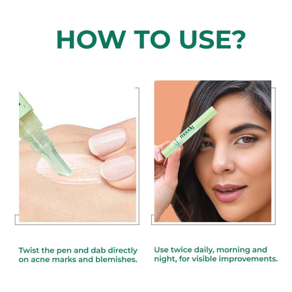 Moody Acnexpert Blemish Fading Pen With Tranexamic & Kojic Acid - For Acne Marks & Scars