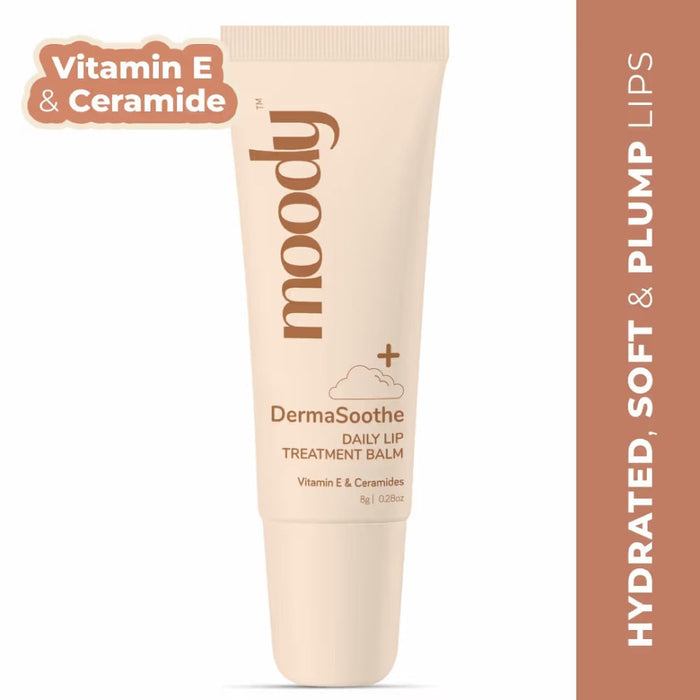 Moody Dermasoothe Lip Treatment Balm with Ceramides & Peptides For Hydration & Anti-Pigmentation