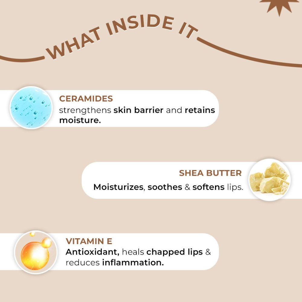 Moody Dermasoothe Lip Treatment Balm with Ceramides & Peptides For Hydration & Anti-Pigmentation