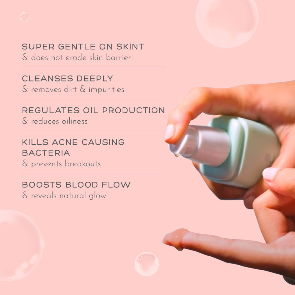 Orimii Soap Free Gentle Cleansing Face Wash for Oil & Acne Control -Non Comedogenic, Pregnancy Safe