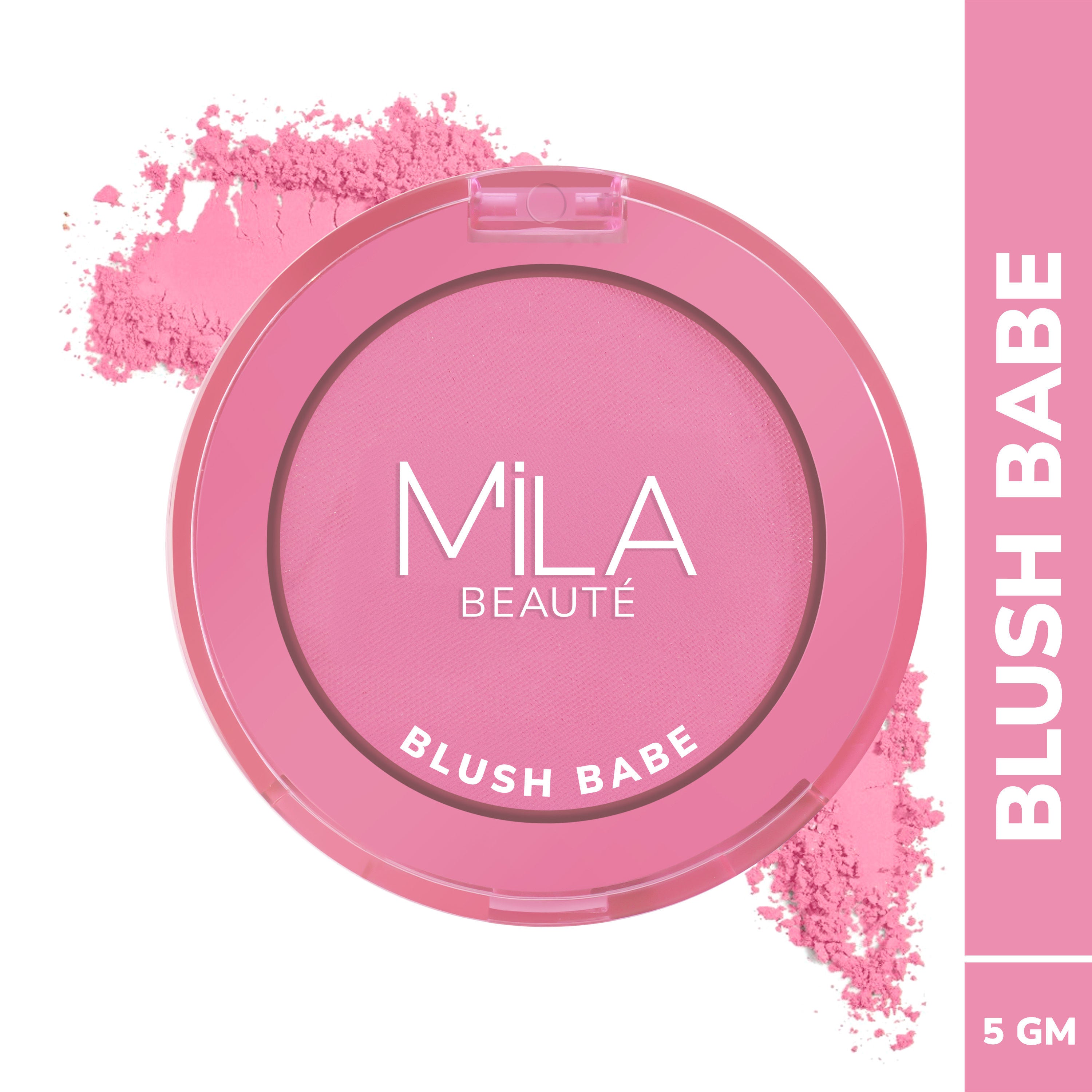 Mila Beauté Matte Finish Blush Babe Powder Blush With Rosehip Oil