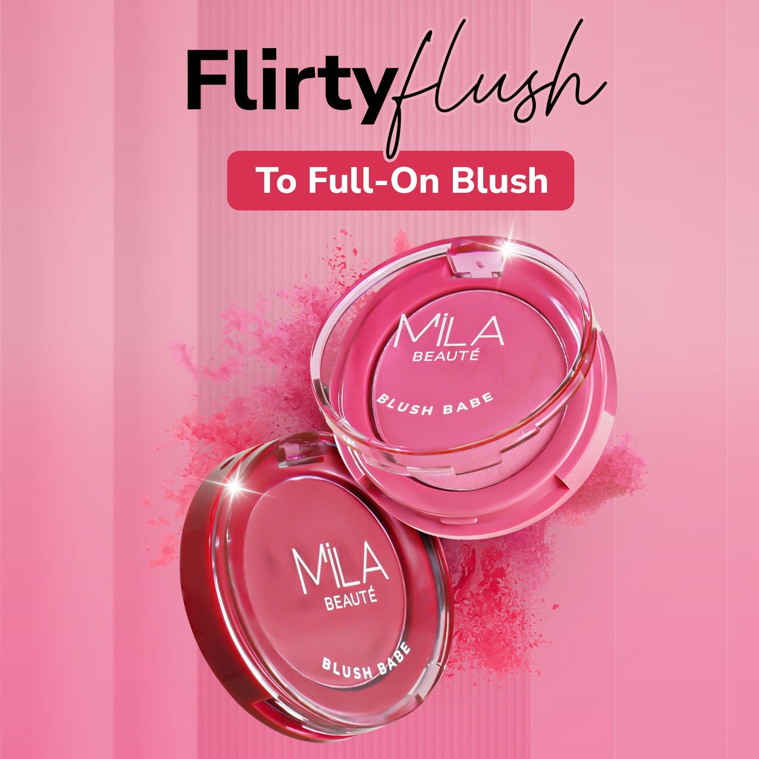 Mila Beauté Matte Finish Blush Babe Powder Blush With Rosehip Oil