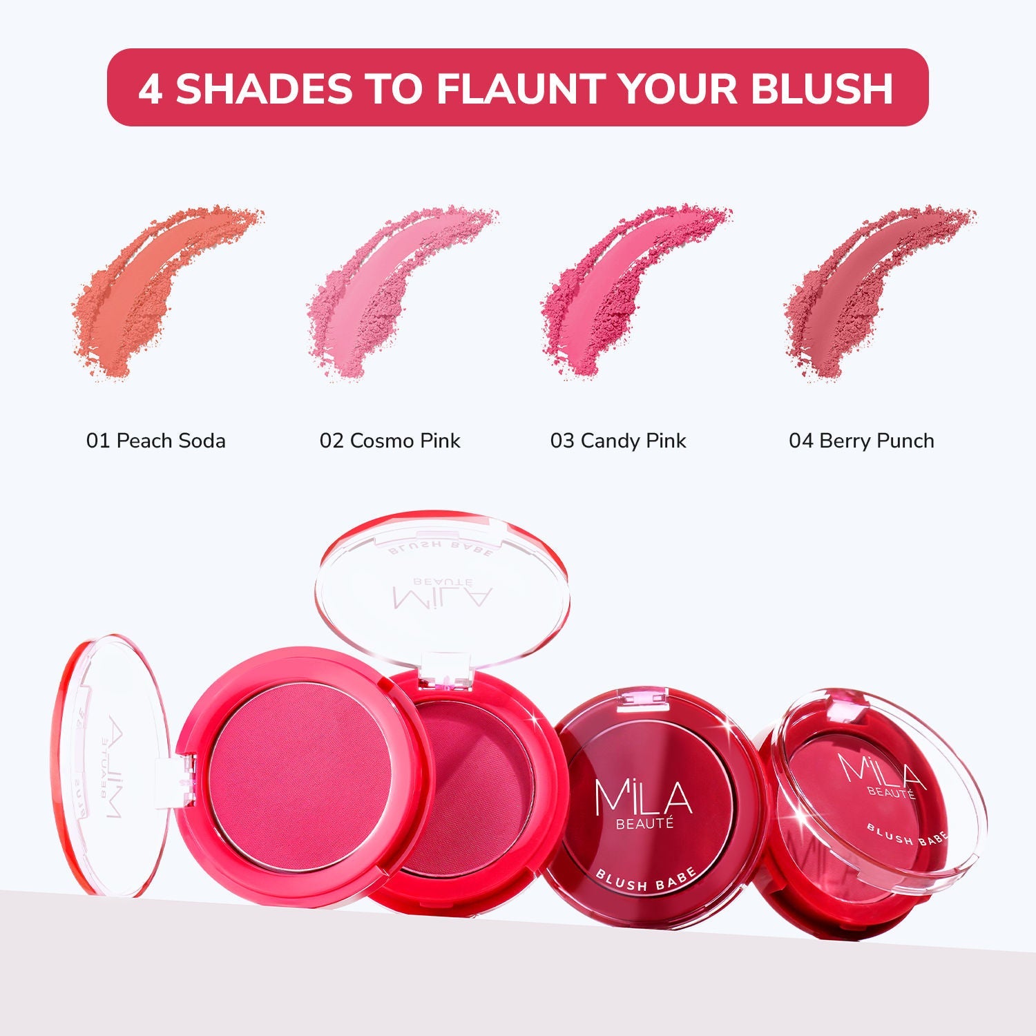 Mila Beauté Matte Finish Blush Babe Powder Blush With Rosehip Oil