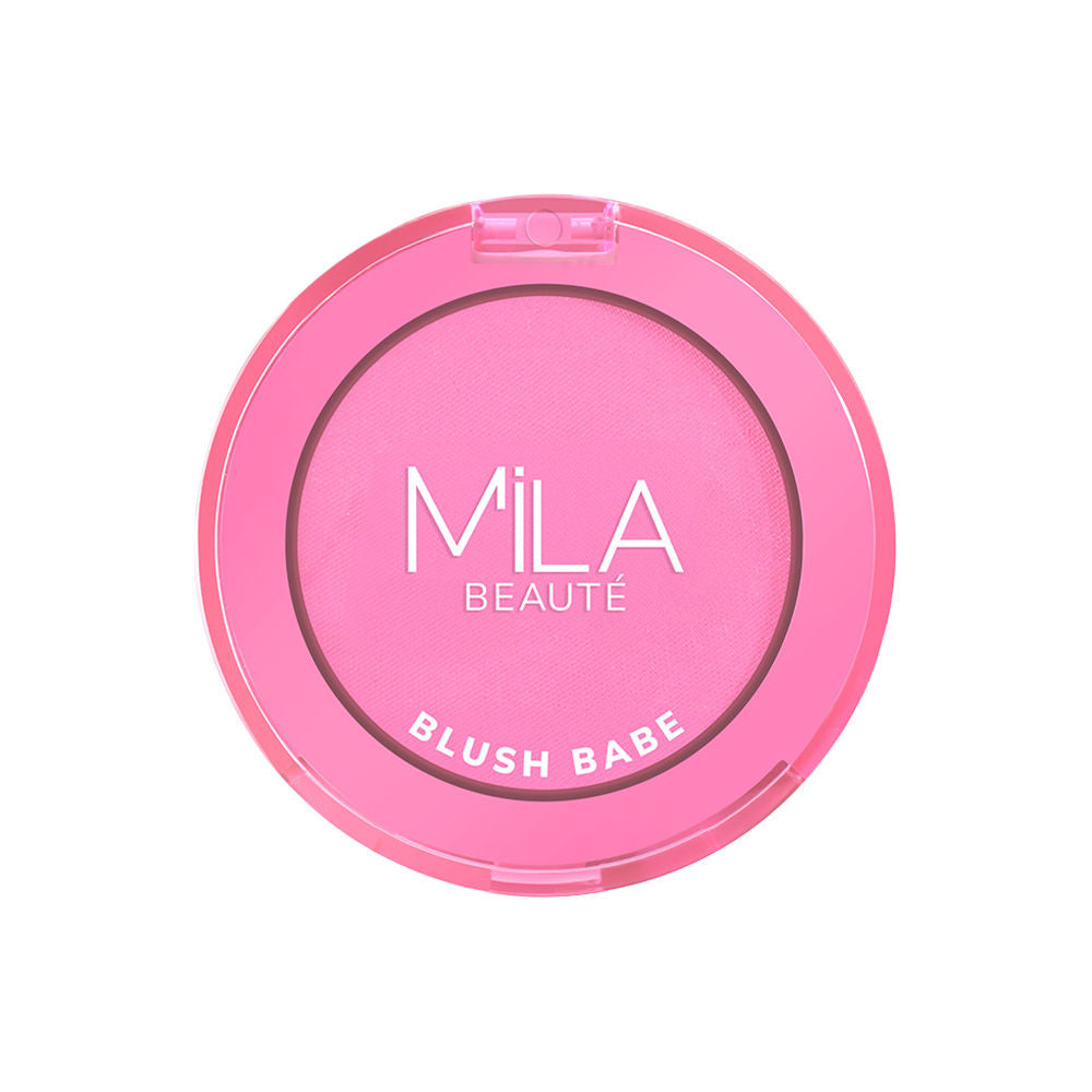 Mila Beauté Matte Finish Blush Babe Powder Blush With Rosehip Oil