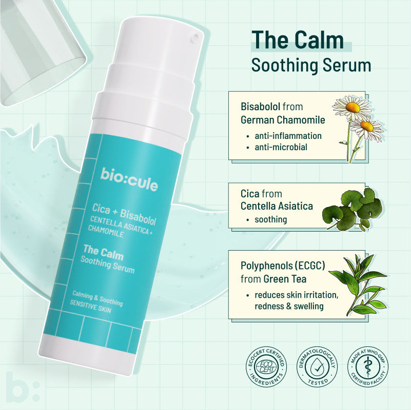 Biocule The Calm Soothing Face Serum - For Sensitive Skin