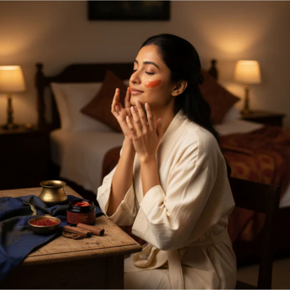 Shesha Ayurveda Red Sandalwood Skin Brightening & Night Repair Cream