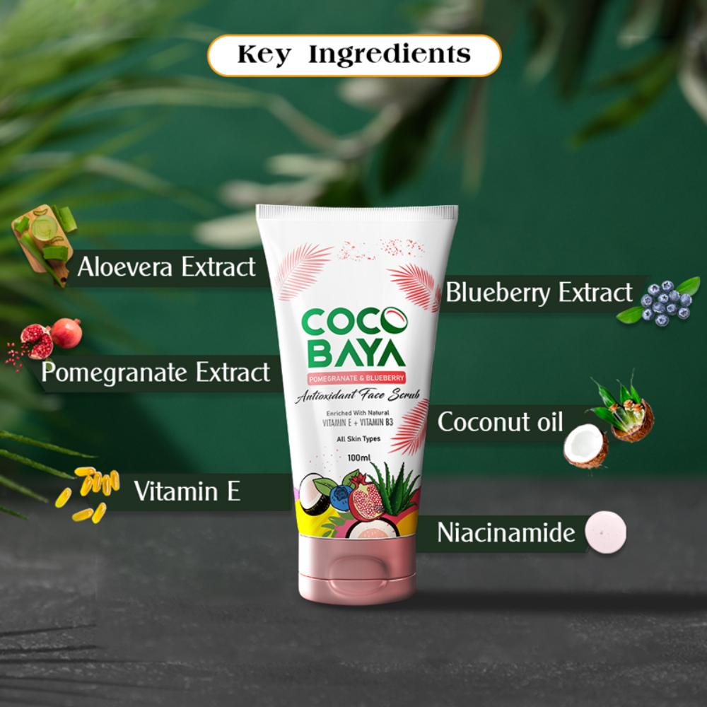Coco Baya Brightening Face Wash Vitamin C Vitamin B3 & ProVit B5, Suitable For All Skin Types