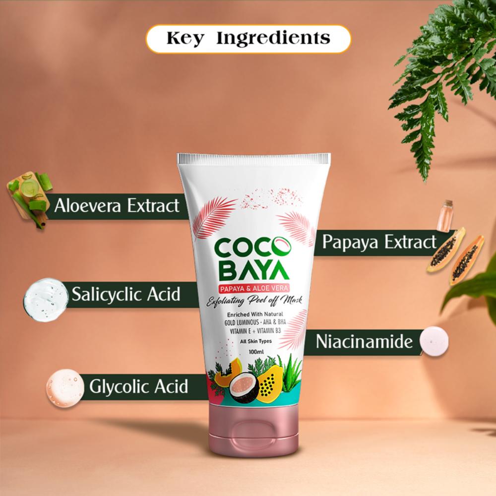 Coco Baya Antioxidant Face Scrub, Vitamin E & Vitamin B3, Suitable For All Skin Types
