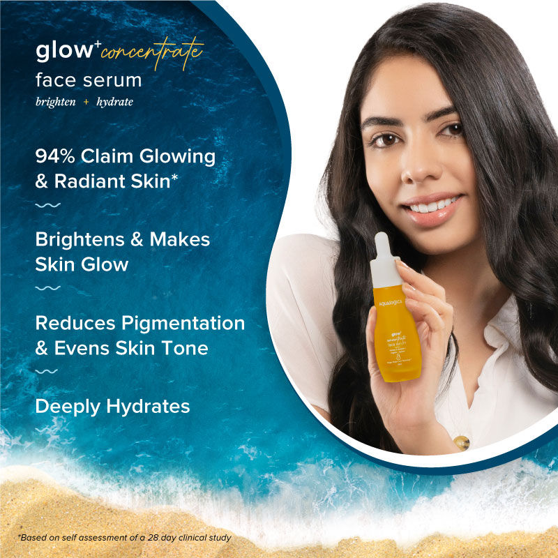 Aqualogica Glow+ Concentrate Face Serum with Vitamin C, Papaya & Hyaluronic Acid