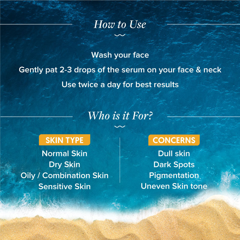 Aqualogica Glow+ Concentrate Face Serum with Vitamin C, Papaya & Hyaluronic Acid