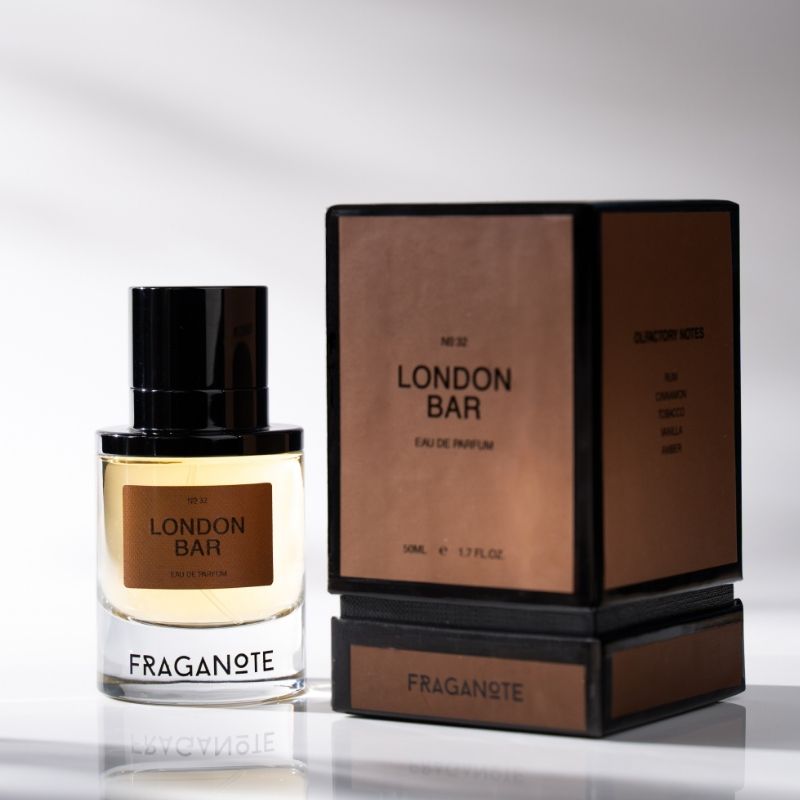 Fraganote London Bar EDP Premium Long Lasting Perfume for Men, Smoky, Spicy & Boozy Scent