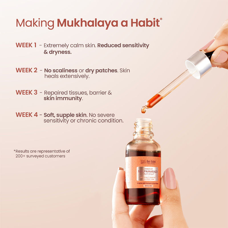 Nat Habit Taila-Paka Nalpamardi Skin Brightening Treatment Face Oil, Tailam For Dry & Allergic Skin