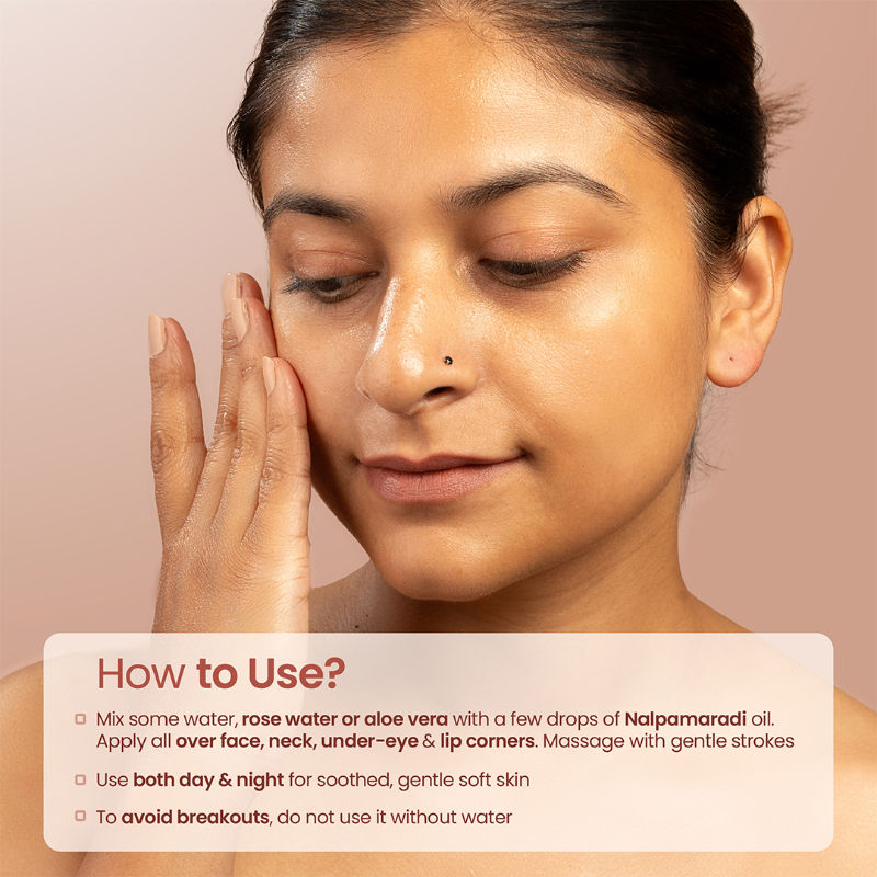 Nat Habit Taila-Paka Nalpamardi Skin Brightening Treatment Face Oil, Tailam For Dry & Allergic Skin