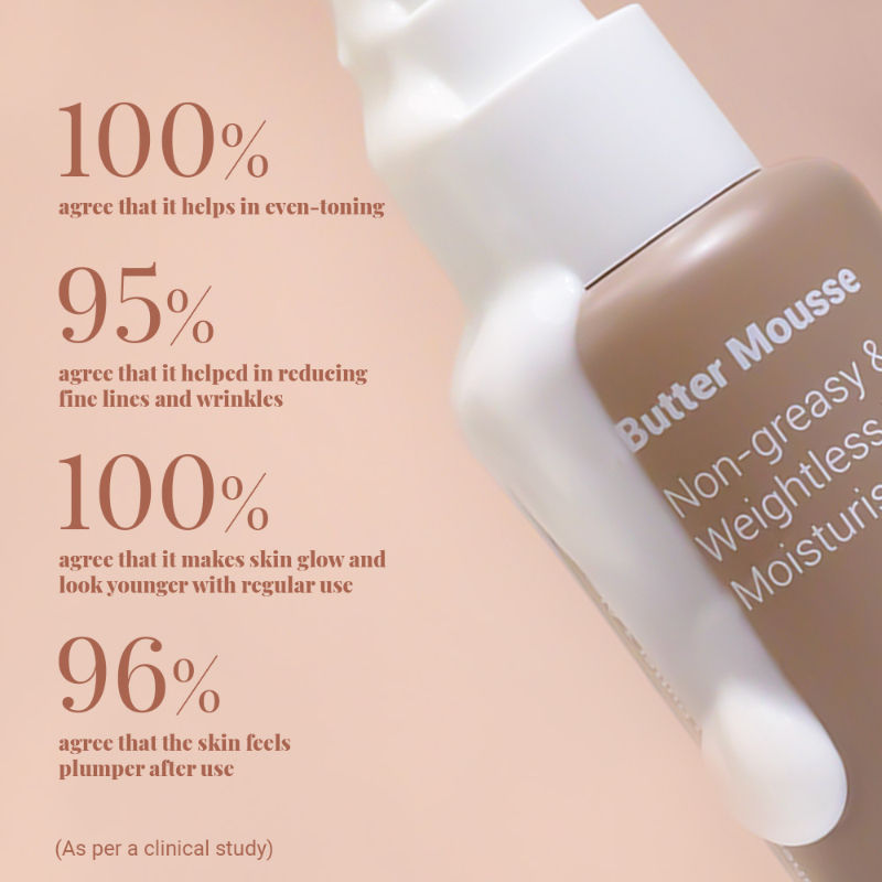 Neude Skin Non-Greasy Weightless Face Moistuirizer for Dry Skin - Butter Mousse