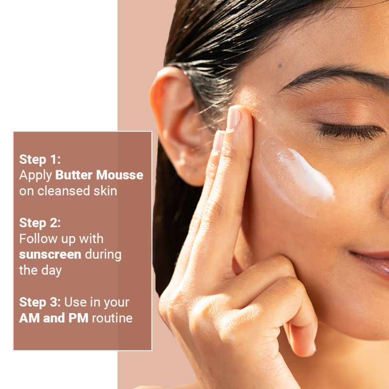 Neude Skin Non-Greasy Weightless Face Moistuirizer for Dry Skin - Butter Mousse