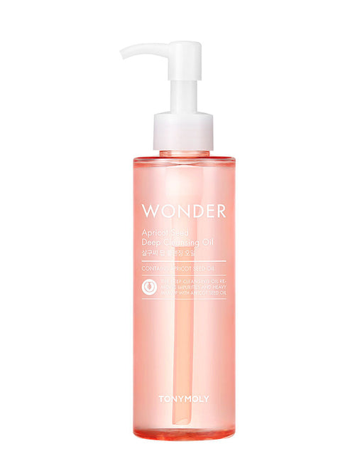 TONYMOLY Korean Wonder Apricot Seed Deep Cleansing Oil to Remove Heavy Makeup & Pore Impurities