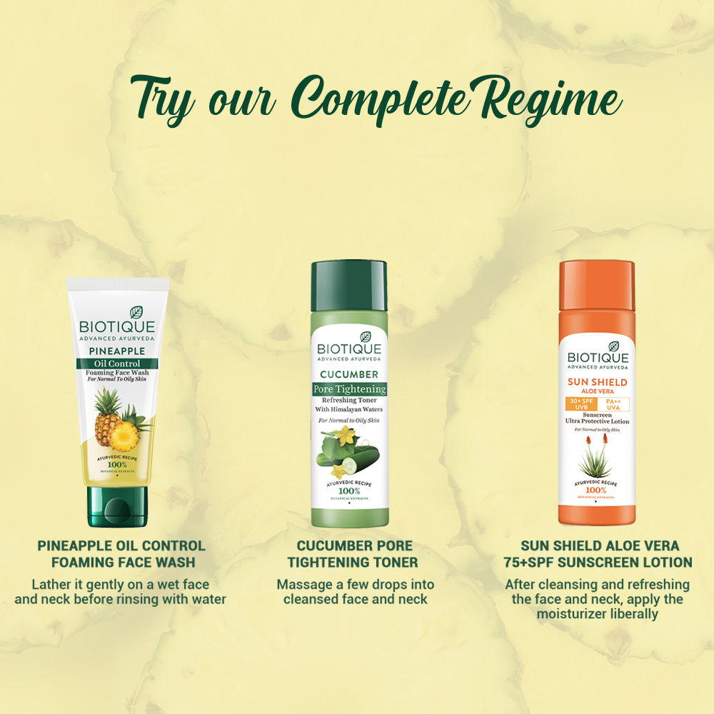Biotique Bio Pineapple Oil Control Foaming Face Wash