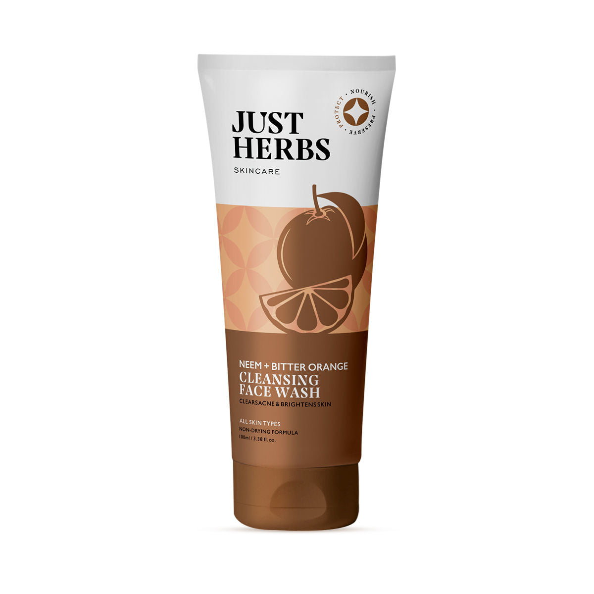 Just Herbs Cleansing Face Wash With Neem + Bitter Orange