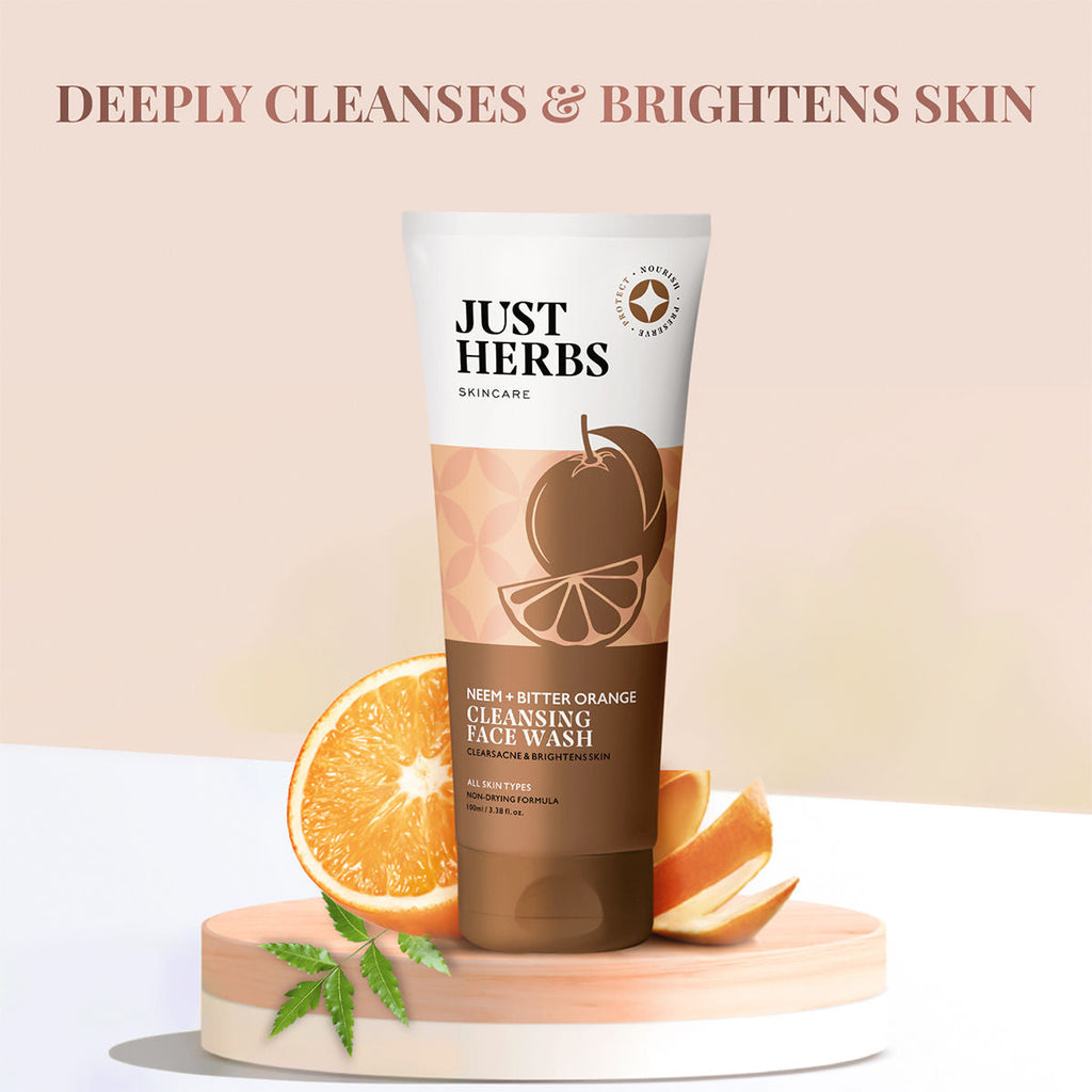 Just Herbs Cleansing Face Wash With Neem + Bitter Orange