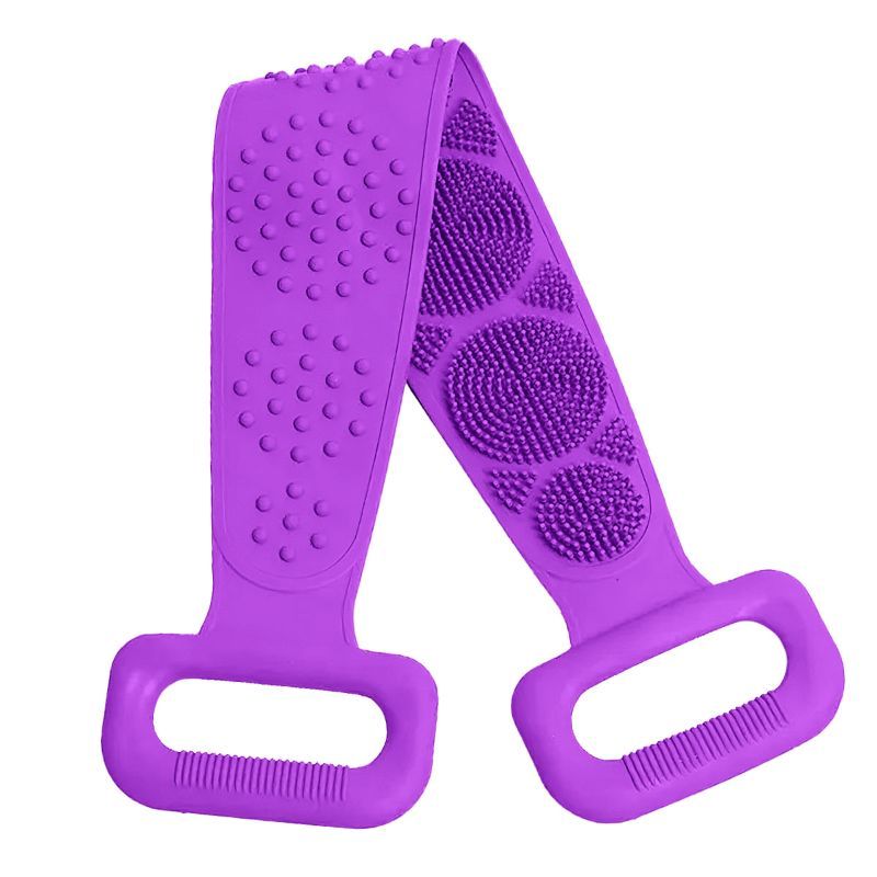 Matra Professional Silicone Body Back Scrubber Belt Exfoliating Bath Brush