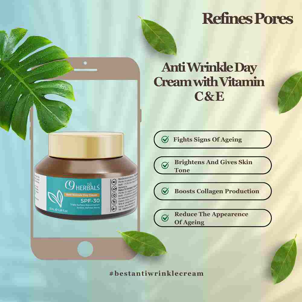 C9 Herbals Anti Wrinkle Day Cream SPF 30